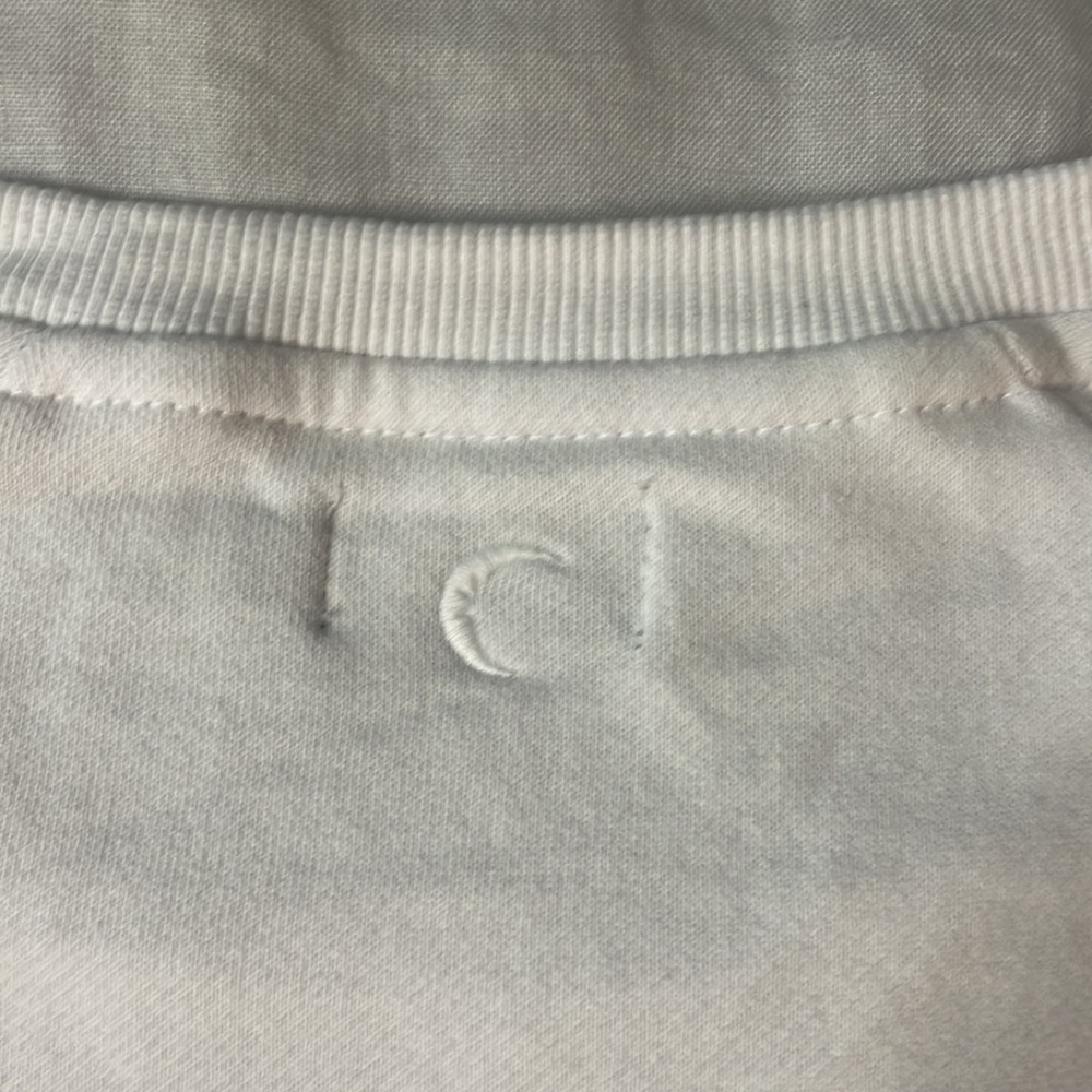 Zyia White Mountain Patch Crewneck Fleece Lined Sweater sz S - Picture 7 of 7